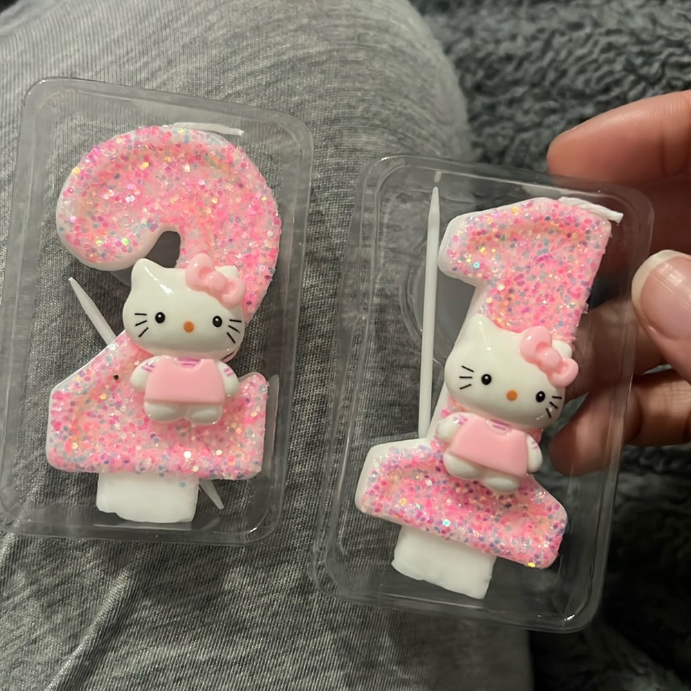 Hello kitty birthday candles